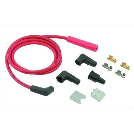 ACCEL ACCEL 170500R Single Wire Replacement Kit; Staight And 90 Degree Spark Plug Boots - Universal; Red A35-170500R